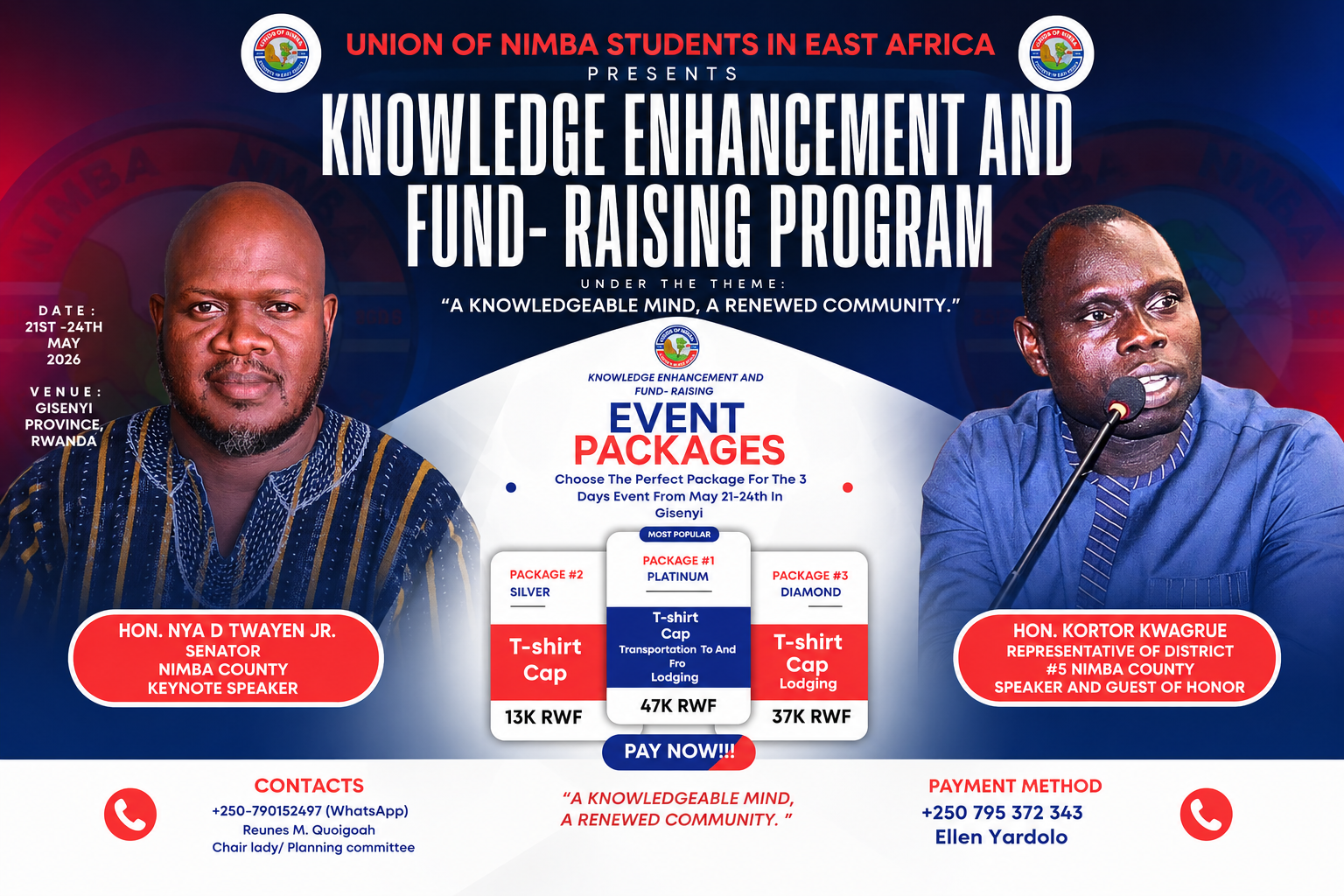 UNSEA Announces Upcoming Knowledge Enhancement and Fundraising Program in Rwanda